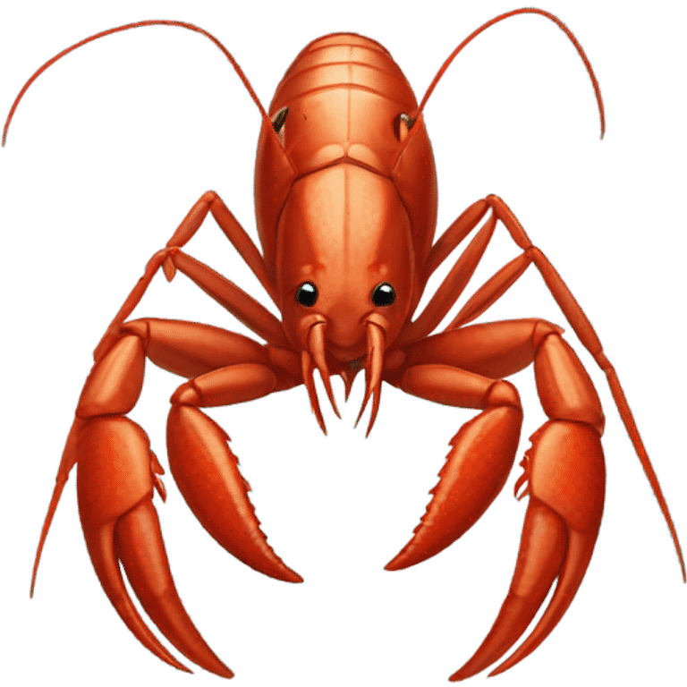 Female crayfish with long eyelashes emoji