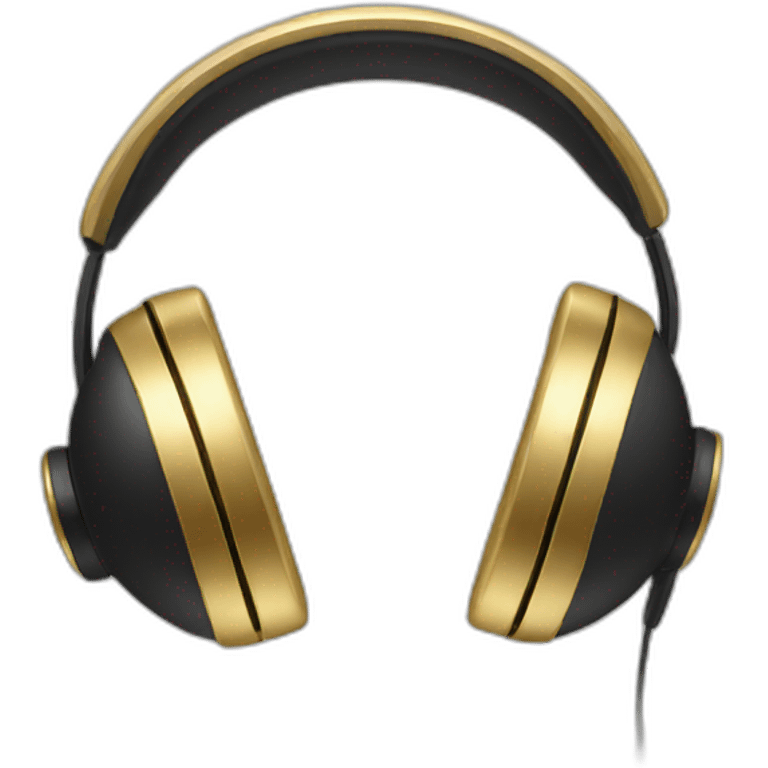 gold headphones emoji