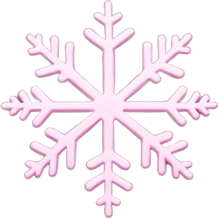 pastel pink snowflake  emoji