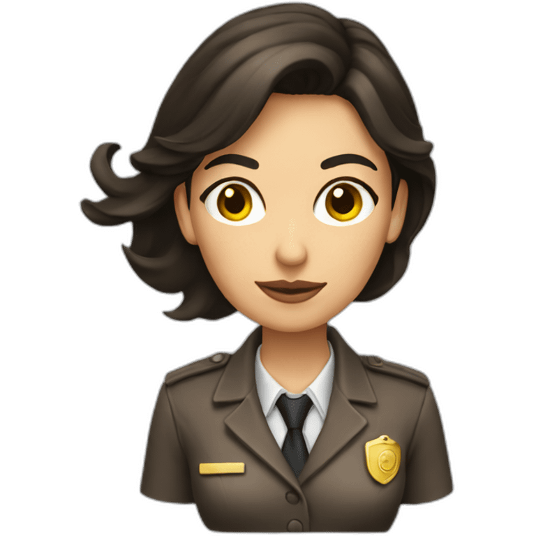 detective brunette woman emoji