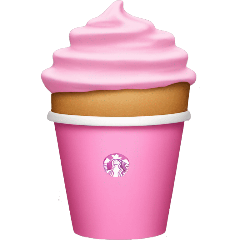 Pink Starbucks  emoji