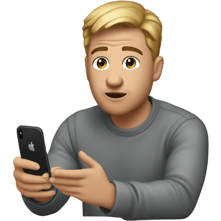 First time Chris is using iOS 18 to create a Genmoji emoji