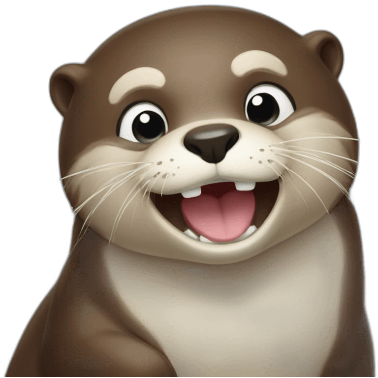 Otter wake up emoji