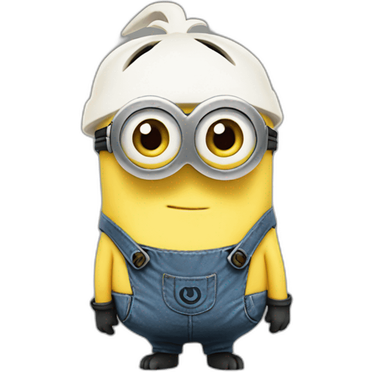 Minion with Pikachu ears and tail emoji