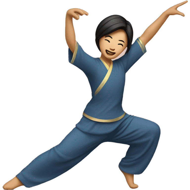 dancing asian emoji