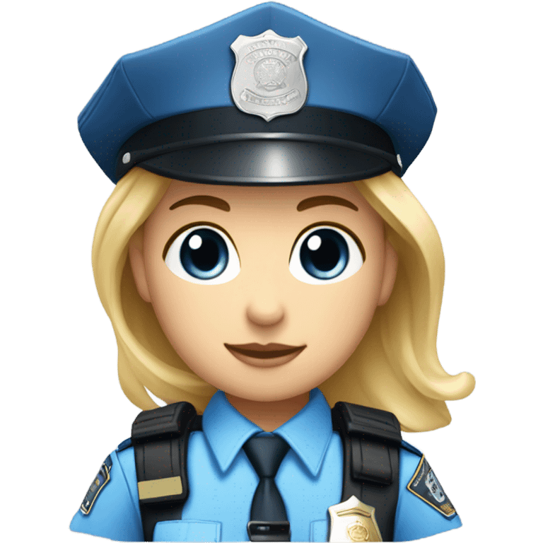  white police girl emoji