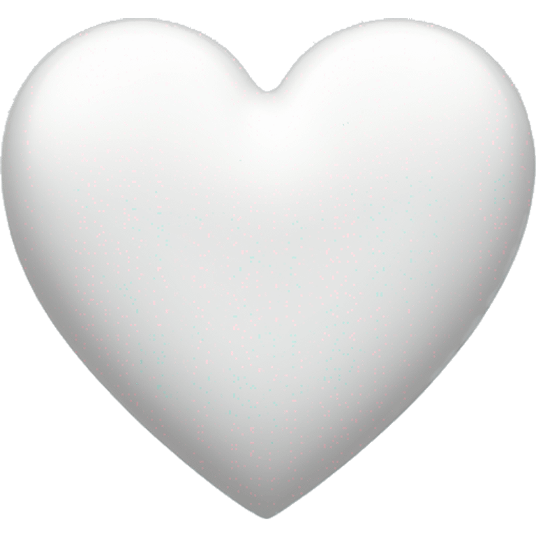 Shiny white heart  emoji