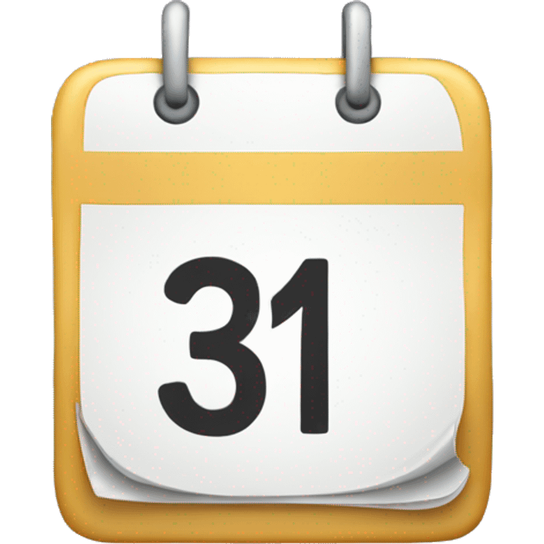 calendar date 31 july emoji