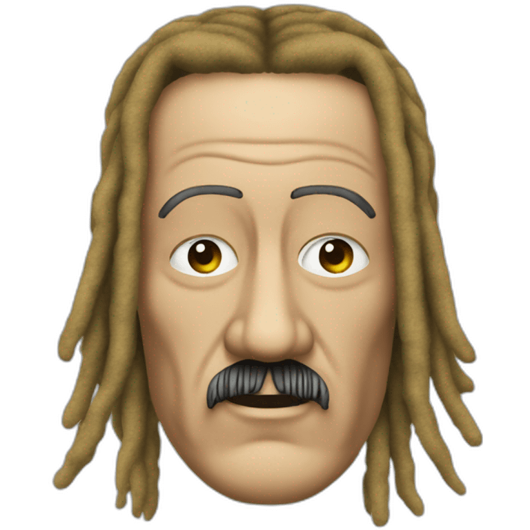 Adolf Hitler Bob Marley dreadlocks vaping emoji