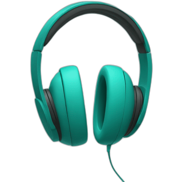 teal headphones emoji