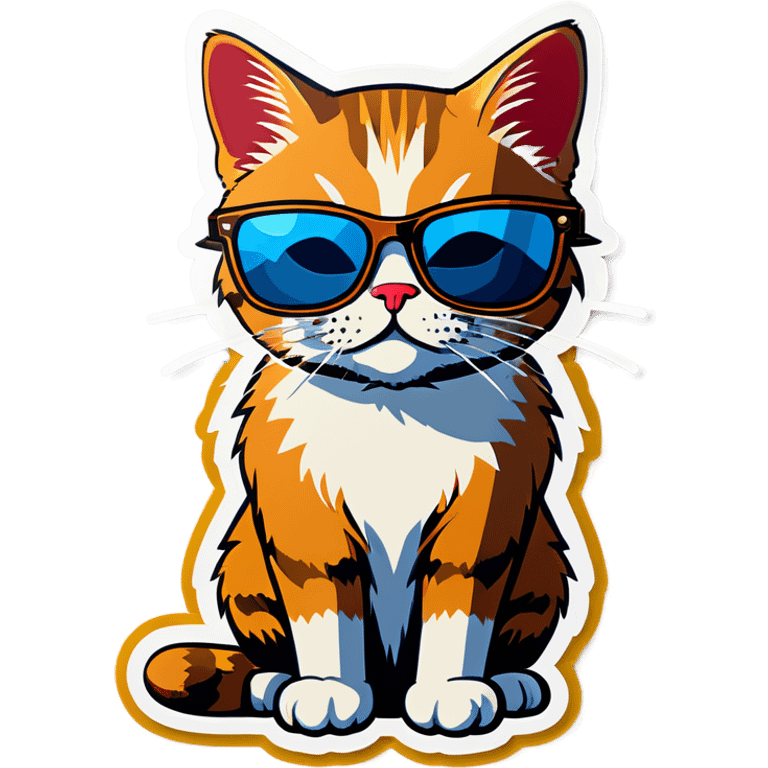 Cat with sunglasses emoji