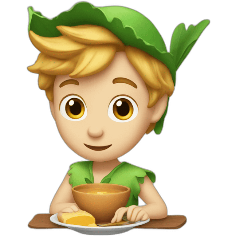 peter pan at breakfast emoji