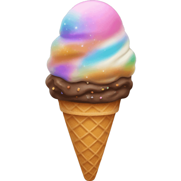 Galaxy Ice cream cone emoji