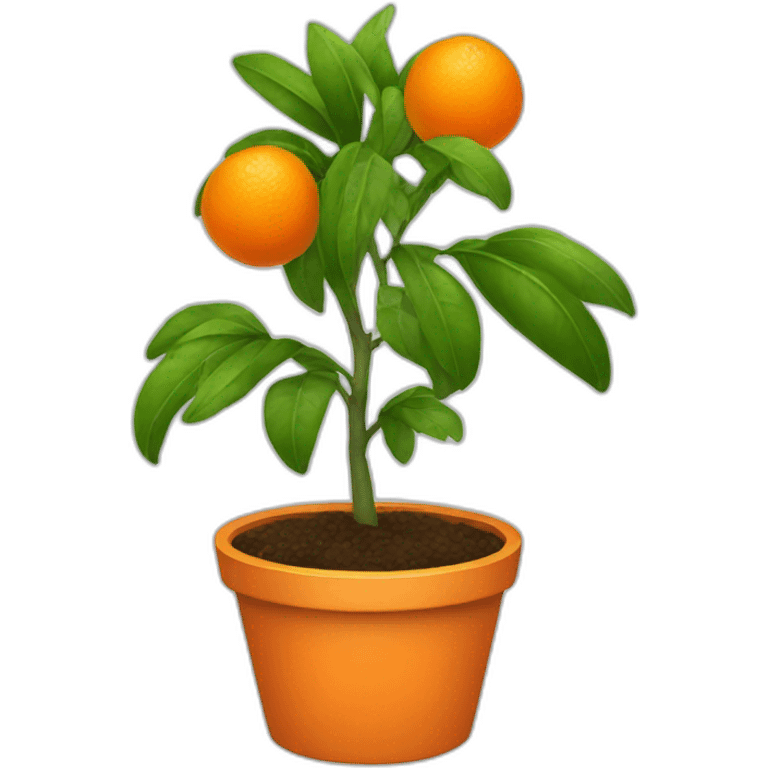 an orange plant emoji