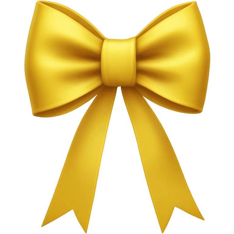 Yellow bow emoji