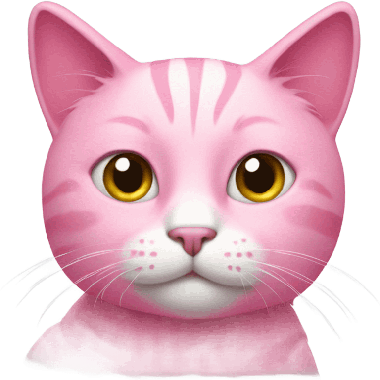 Pink cat emoji