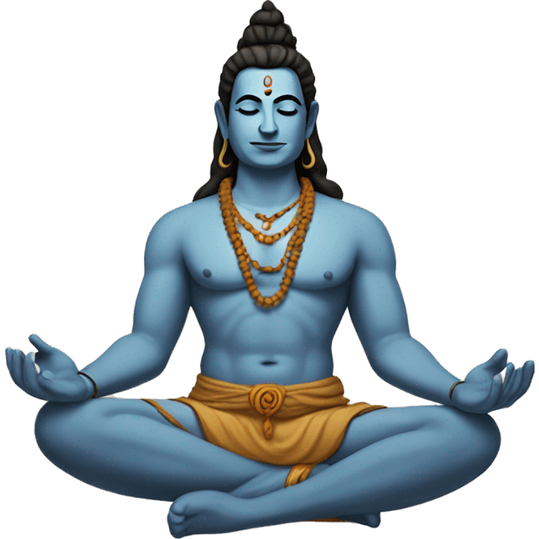 Shiva meditates emoji