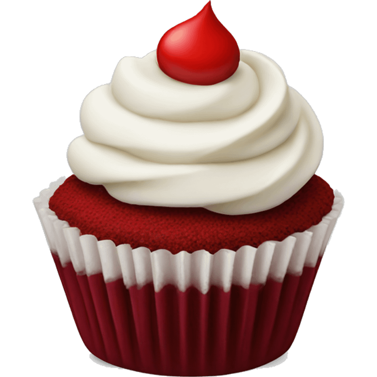 Red velvet cupcake  emoji