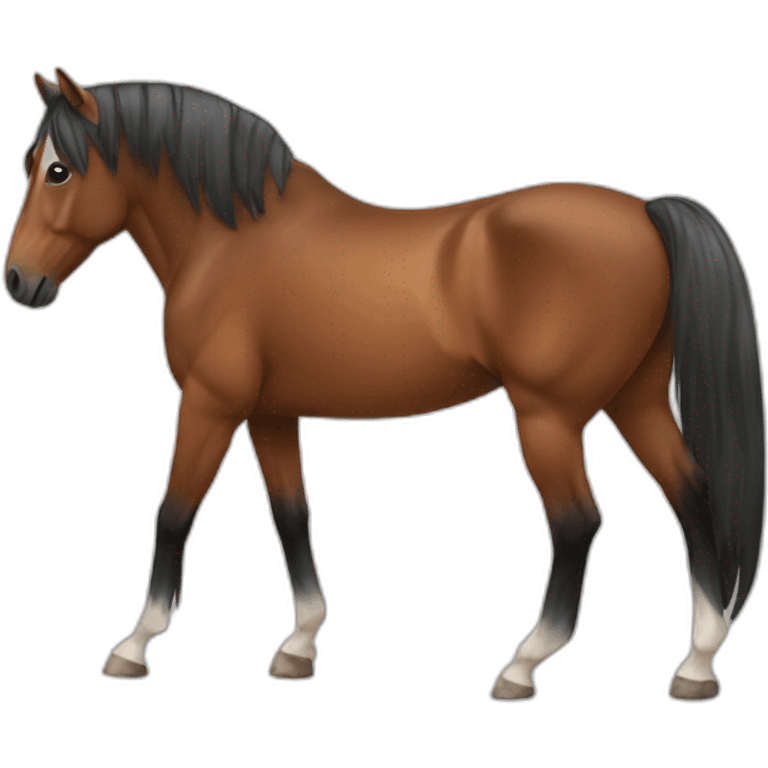 back of horse emoji