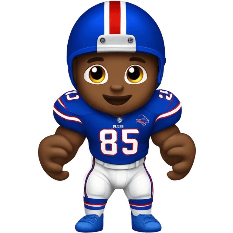 baby boy as a buffalo Bills football player  emoji