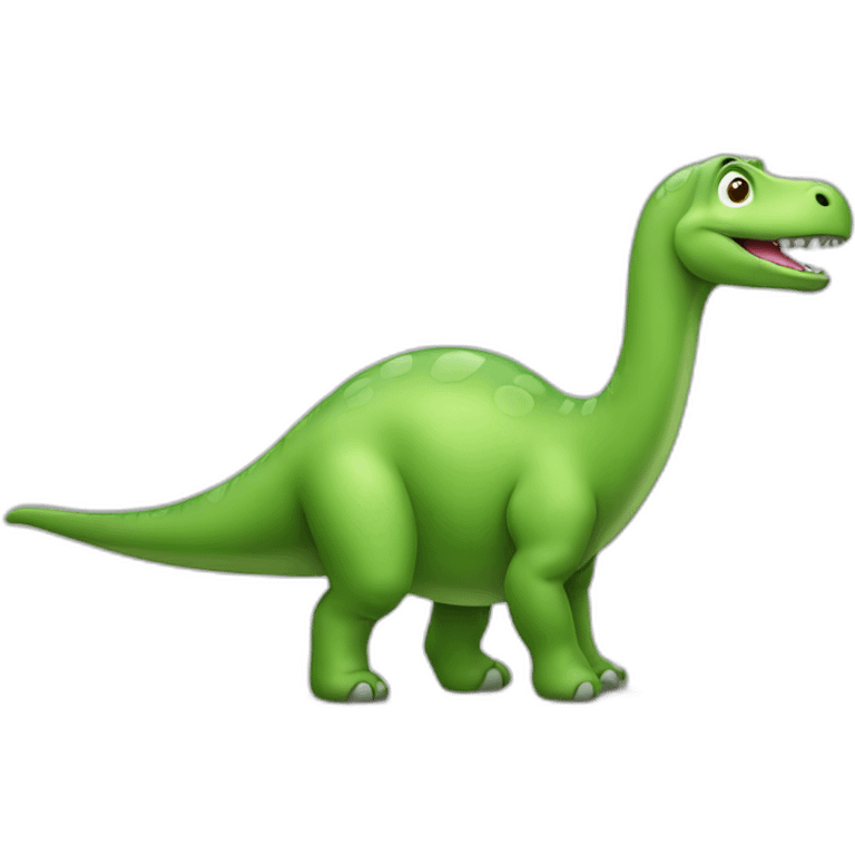 Brontosaurus green cartoon emoji