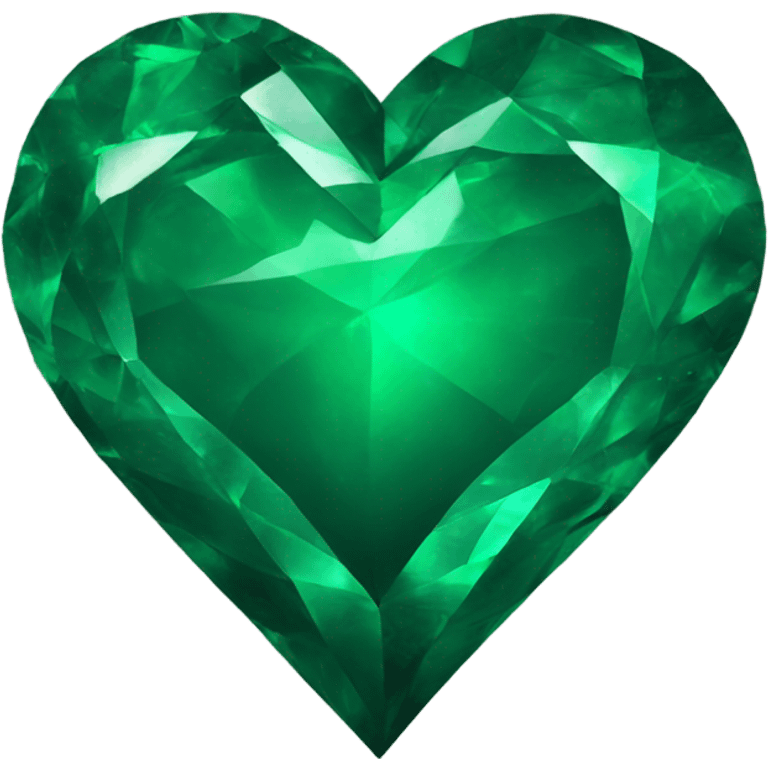 emerald green heart emoji