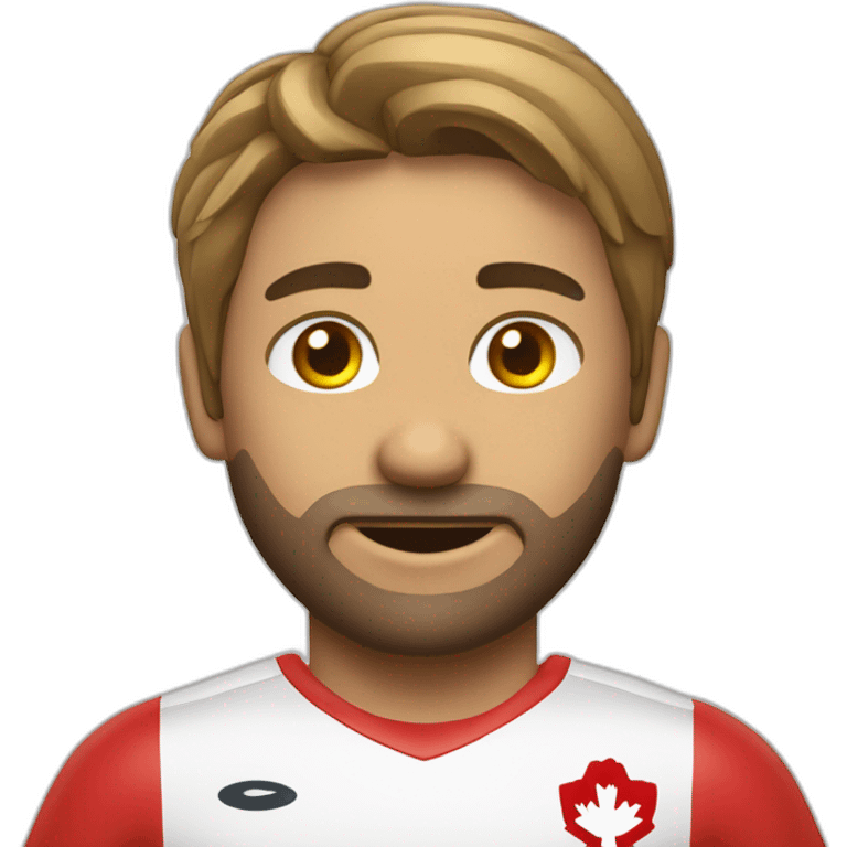 Oie canadienne joueur de soccer emoji