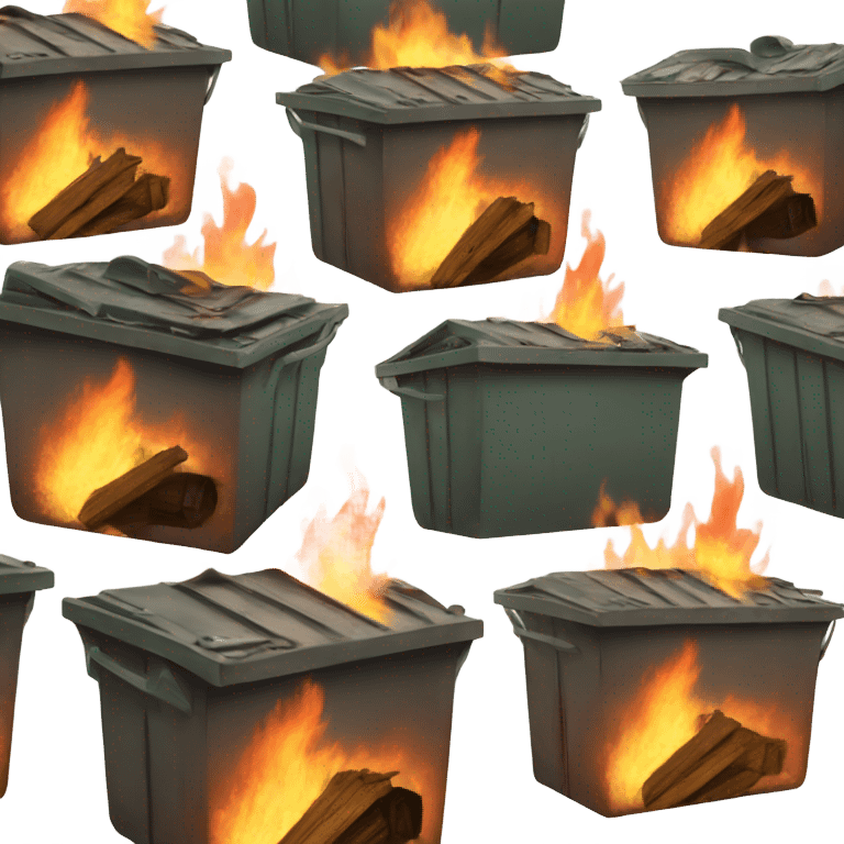 Dumpster fire emoji