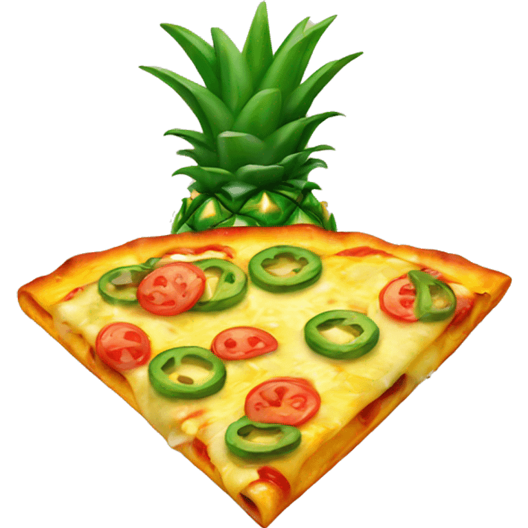 Pineapple on pizza emoji