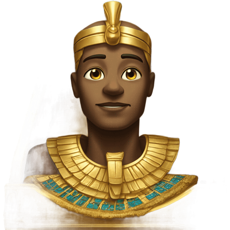 gold Pharaoh  in coffin  emoji