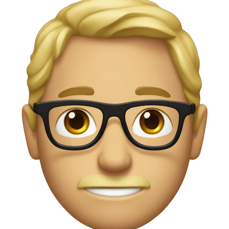 Luky Luke with a black glasses  emoji