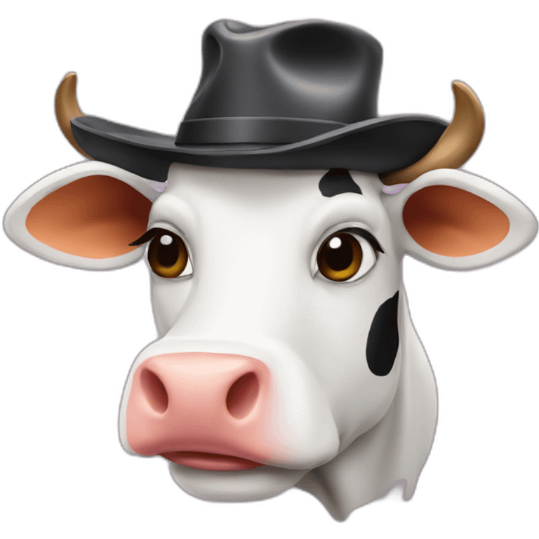 cow with hat emoji