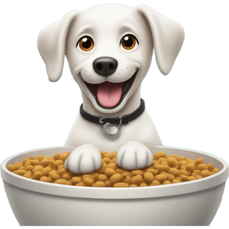 Dog and food emoji