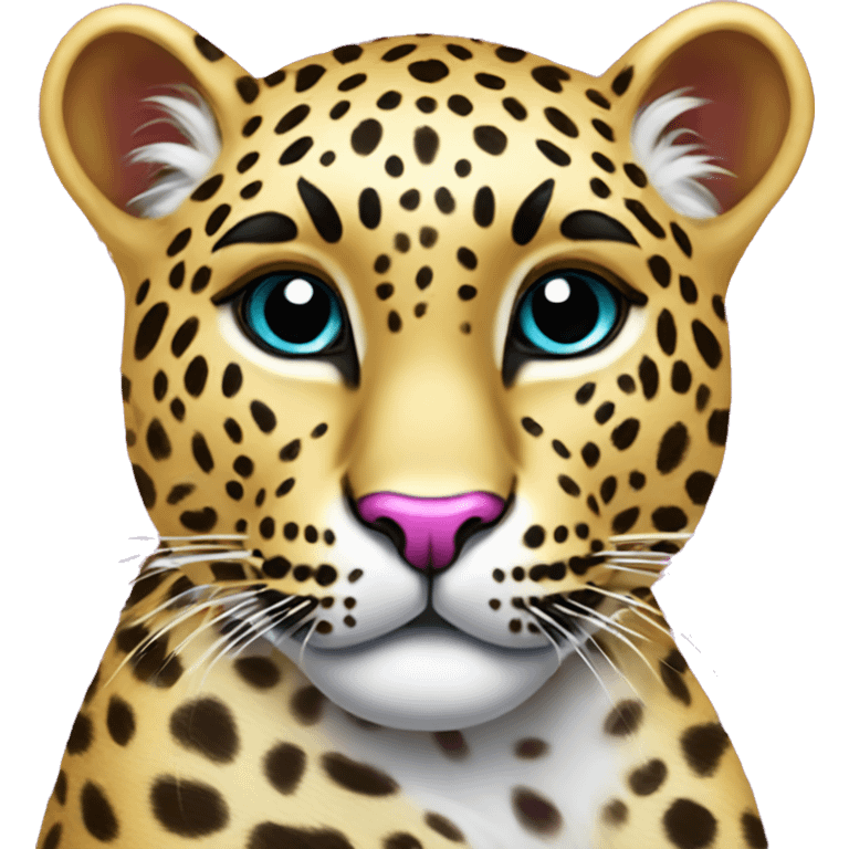 Lisa frank leopard  emoji