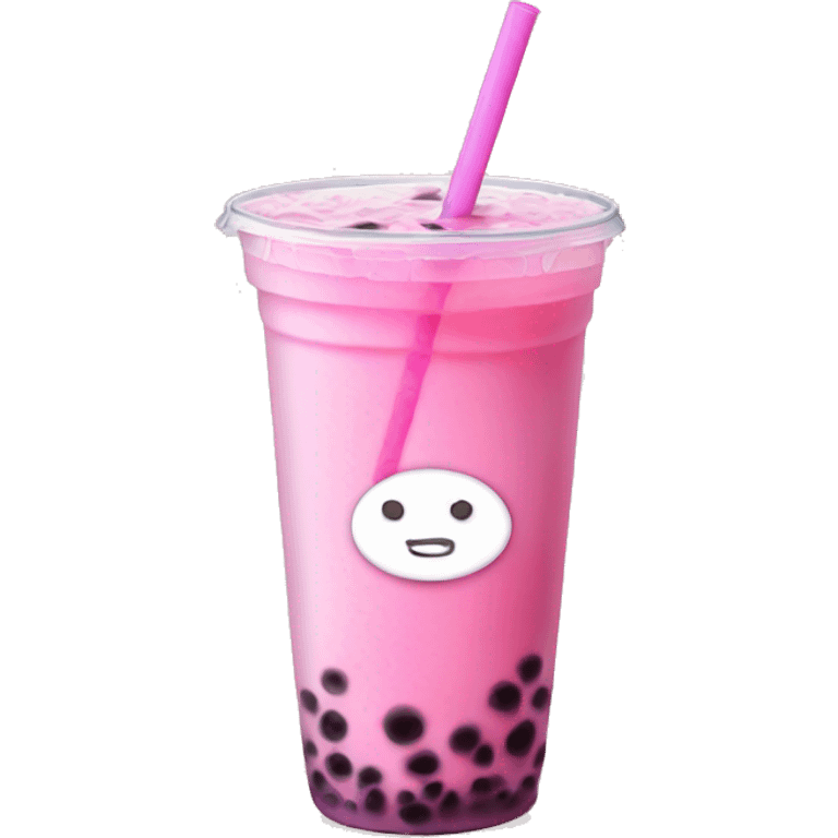 pink bubble tea  emoji