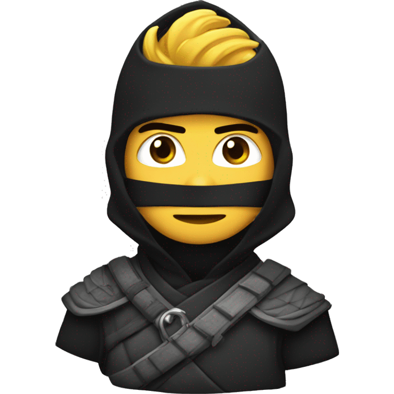 ninja con corona de rey  emoji