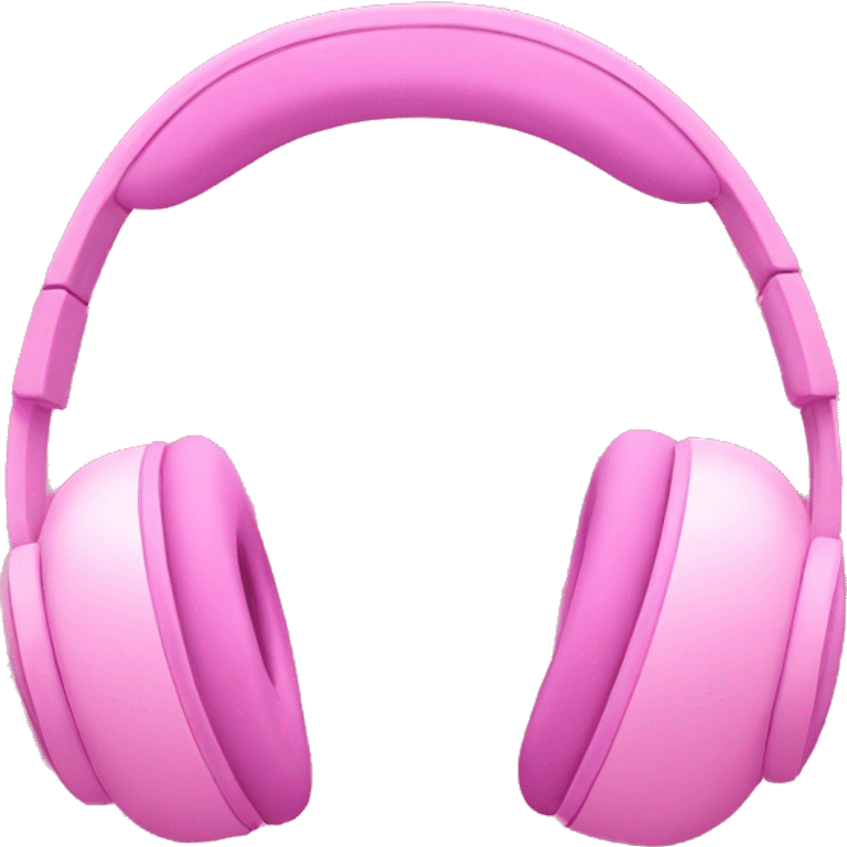 Apple headphones pink emoji