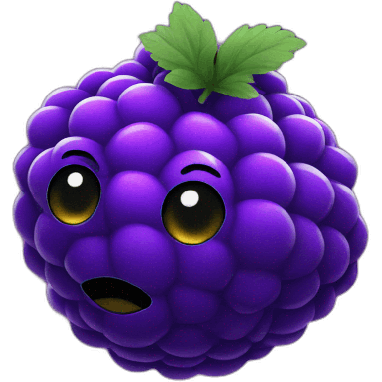 Purple BlackBerry in space emoji