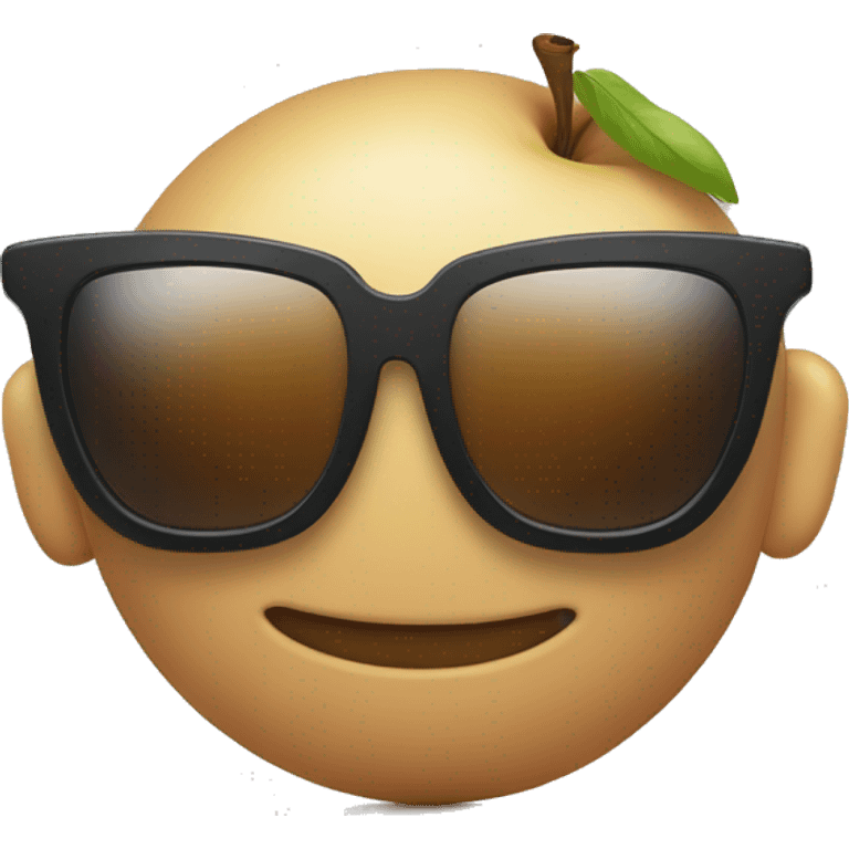 Apple Cool emoji, but instead of normal sunglasses - oakleys emoji