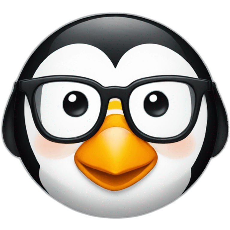 Penguin glasses emoji