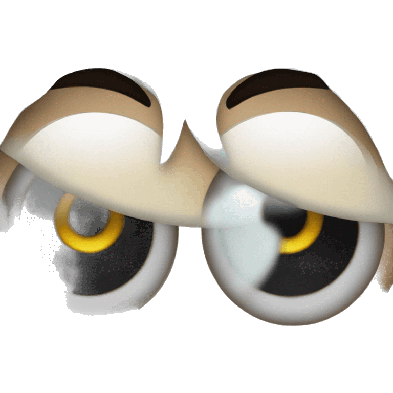 Eyeballs emoji with typhoon emoji as pupils emoji