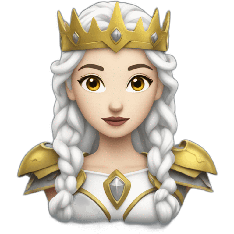 white queen of warriors emoji