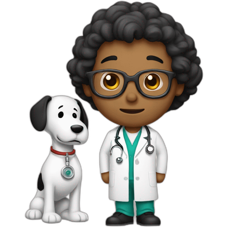 Snoopy doctor emoji