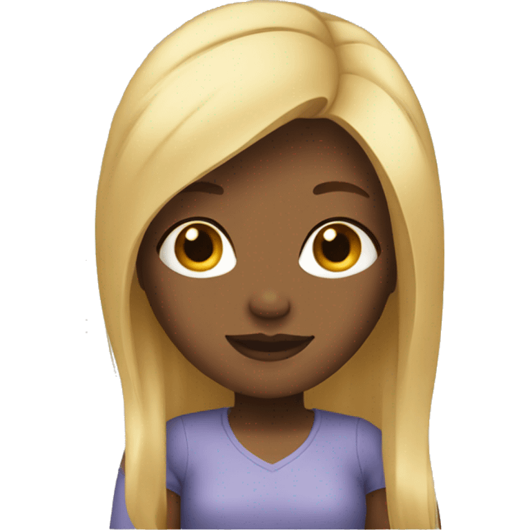 girl with blonde hair emoji