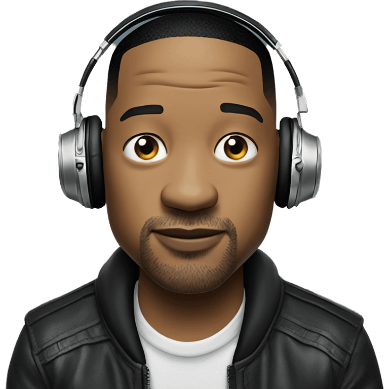 Will smith listening music emoji