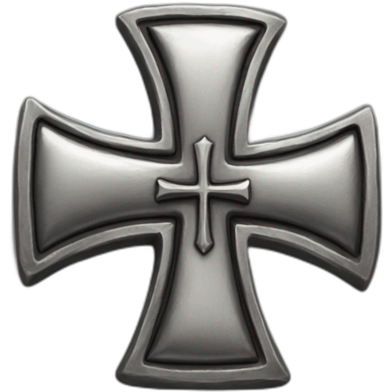 silver Iron cross emoji