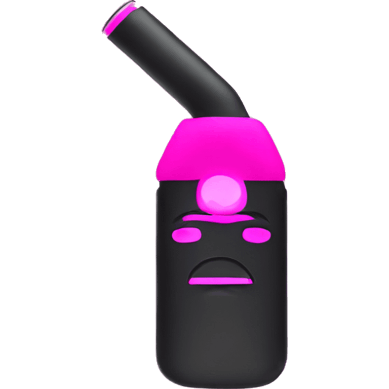 Neon pink vape emoji