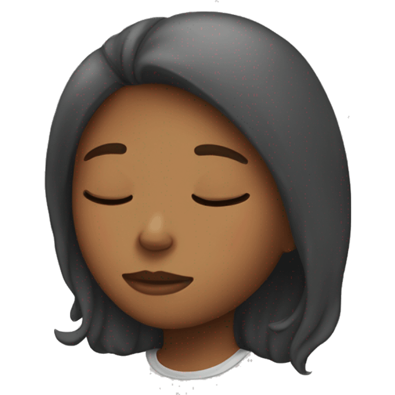 A girl sleeping emoji