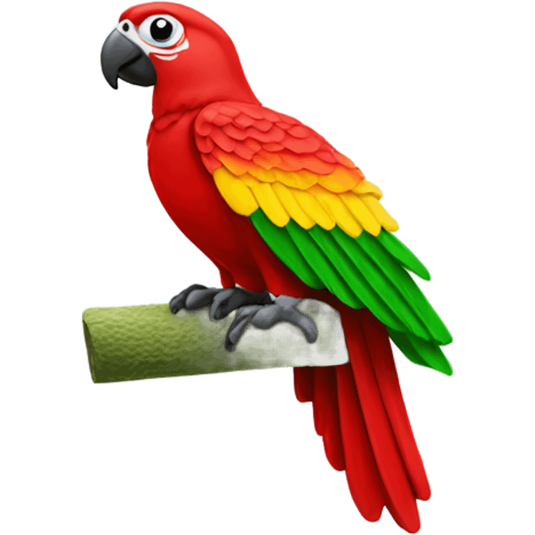 Man United shirt on a Amazon parrot emoji