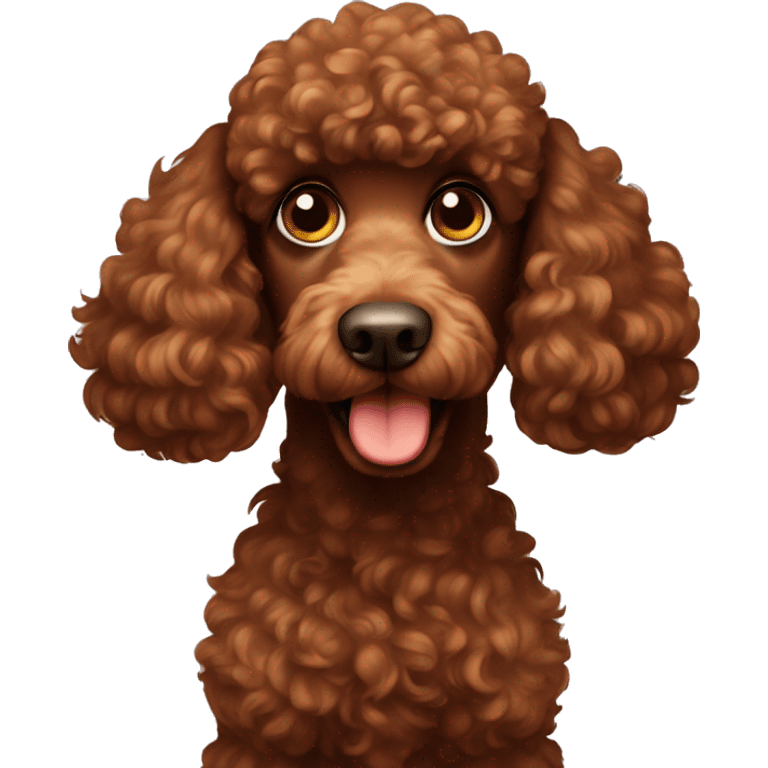 a brown poodle that poops emoji